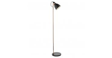 Frederick Task Floor Lamp Black & Copper