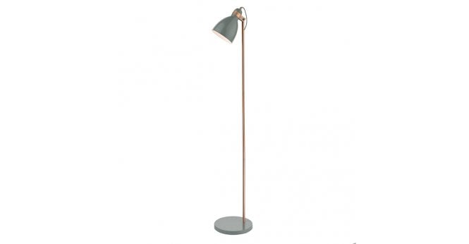 Där Lighting Frederick Task Floor Lamp Grey & Copper