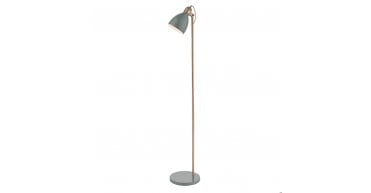 Frederick Task Floor Lamp Grey & Copper