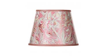 Frida Red Marble Pattern Tapered Drum Shade 26cm