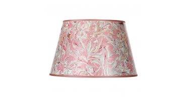 Frida Red Marble Pattern Tapered Drum Shade 45cm