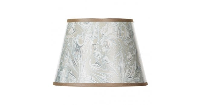 Där Lighting Frida Taupe Marble Pattern Tapered Drum Shade 26cm