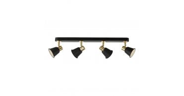 Fry 4 Light Bar Spotlight Black & Rose Gold