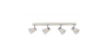 Fry 4 Light Bar Spotlight Cream Polished Chrome