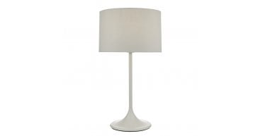 Funchal Table Lamp Matt Grey With Shade