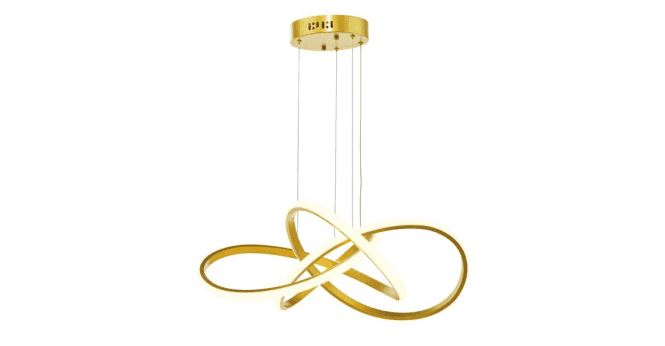 Där Lighting Fusion Pendant Satin Gold LED