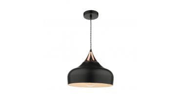 Gaucho 1 Light Single Pendant Black And Copper