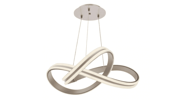 Där Lighting Gavino Pendant Brushed Silver LED