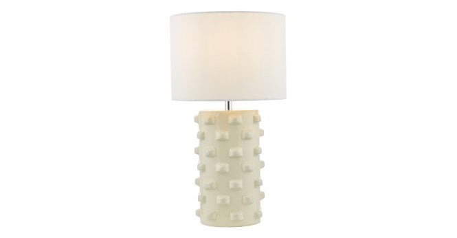 Där Lighting Georgina Table Lamp White With Shade