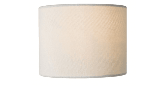 Där Lighting Gigi White Linen Drum Shade 16cm