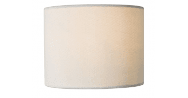 Gigi White Linen Drum Shade 16cm