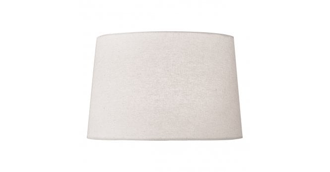 Där Lighting Griffith Grey Linen Tapered Drum Shade 30cm