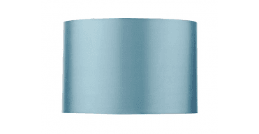 Guru Blue Faux Silk Drum Shade 33cm