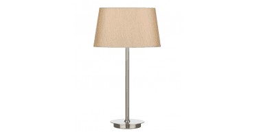 Gustav Silver Faux Silk Tapered Drum Shade 30cm