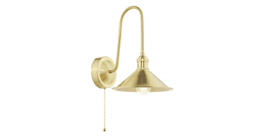 Hadano Wall Light Natural Brass and Aged Brass