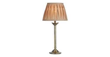 Hatton Table Lamp Antique Brass With Shade
