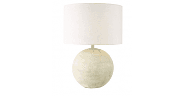 Havana Ceramic Table Lamp Natural Finish With Shade