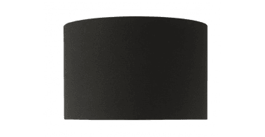 Hebron Black Linen Drum Shade 32cm