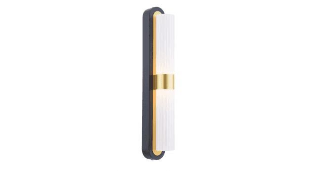 Där Lighting Hessel 2 Light Wall Light Matt Black LED