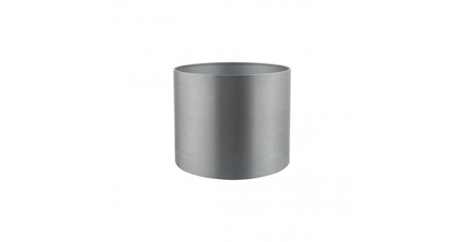 Där Lighting Hilda Grey Faux Silk Drum Shade 12cm