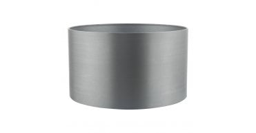 Hilda Grey Faux Silk Drum Shade 35cm