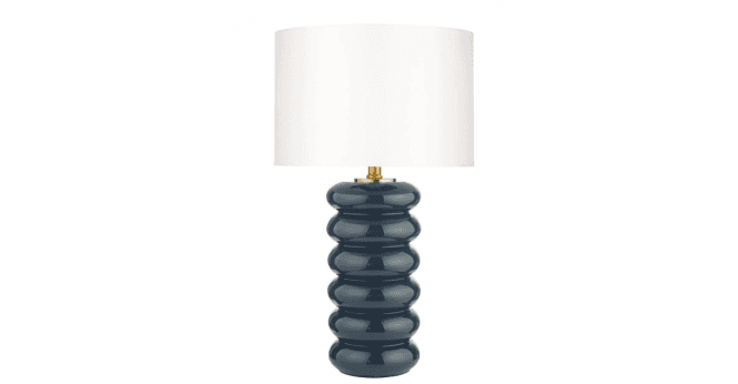Där Lighting Hinton White Faux Silk Drum Shade 38.5cm