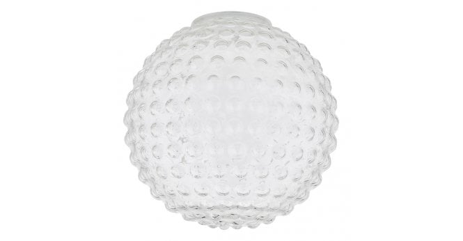 Där Lighting Hobnail Easy Fit Shade Clear Glass 25cm