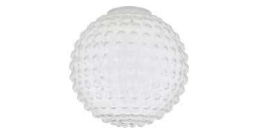 Hobnail Easy Fit Shade Clear Glass 25cm