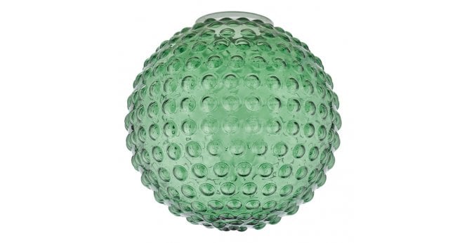 Där Lighting Hobnail Easy Fit Shade Green Glass 25cm