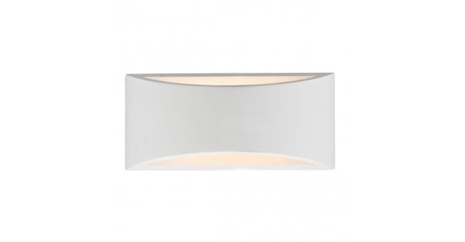 Där Lighting Hove 2 Light Wall Washer Plaster