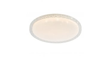 Iben Flush White Acrylic With Colour Changing LED
