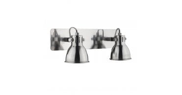 Idaho 2 Light Wall Spotlight Natural Chrome
