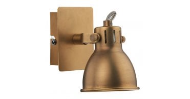 Idaho Single Wall Spotlight Natural Brass