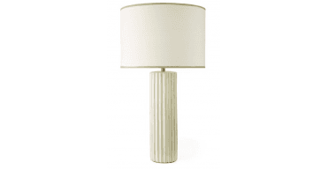 Idella Table Lamp Taupe Ceramic With Shade