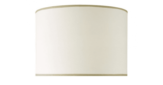Där Lighting Idella White Linen Drum Shade 36cm