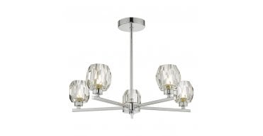 Idina 5 Light Semi Flush Polished Chrome