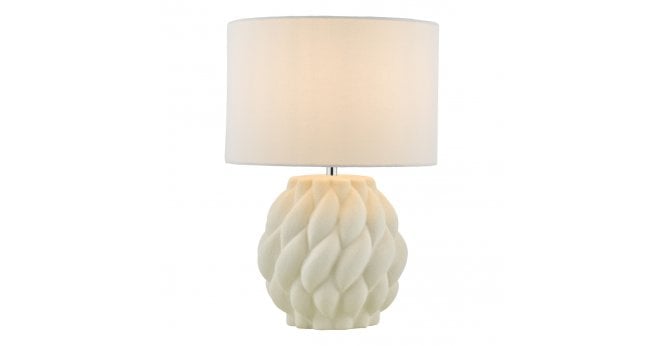 Där Lighting Idonia Table Lamp White With Shade