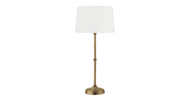 Där Lighting Iffley Ivory Faux Silk Tapered Drum Shade 25cm