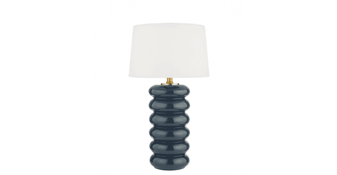 Där Lighting Iffley Ivory Faux Silk Tapered Drum Shade 36cm