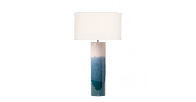 Där Lighting Ignatio Table Lamp Ceramic Pink & Blue