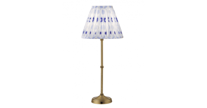 Där Lighting Ikat Blue Cotton Empire Shade 25cm