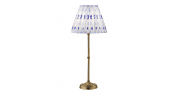Ikat Blue Cotton Empire Shade 25cm