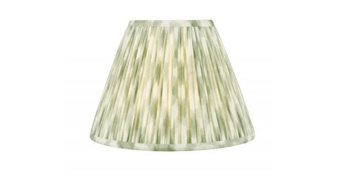 Där Lighting Ikat Green Cotton Empire Shade 30cm