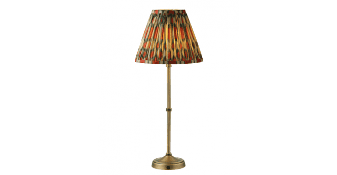 Där Lighting Ikat Red Cotton Empire Shade 25cm