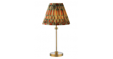 Ikat Red Cotton Empire Shade 30cm