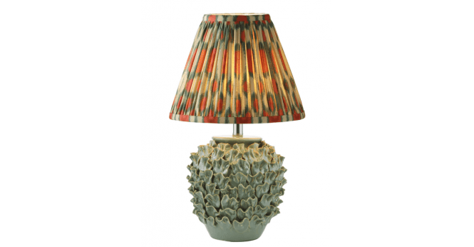Där Lighting Ikat Red Cotton Empire Shade 35cm