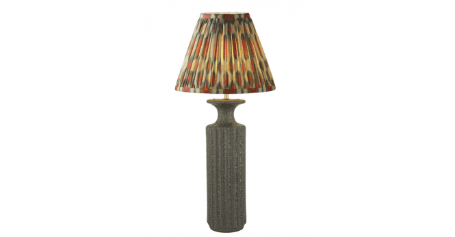 Där Lighting Ikat Red Cotton Empire Shade 40cm