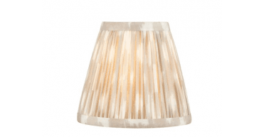Ikat Taupe Cotton Empire Shade 15cm