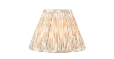 Ikat Taupe Cotton Empire Shade 25cm