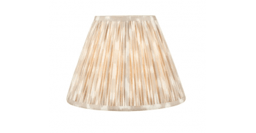 Ikat Taupe Cotton Empire Shade 30cm